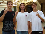 Ricardo Marques, Felipe Carneiro e Adriano Blasius