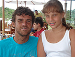 Marcela Pacheco Scharf e Gustavo Kuerten