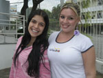 Julia Ouriques e Indianara Mara de Andrade