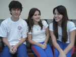 Gabriel Viana, Priscila Nienhues e Victoria Bartolozzo