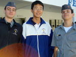 Lincoln Martins, Wang Zhongtian e Pedro Pacheco