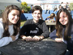 Carolina Trebien, Vitor Pereira e Luiza Griss