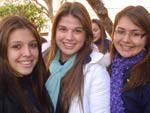 Maika Marcolin, Caroline Santos e Rafaela Pereira