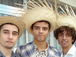 Augusto Goulart, Andr Felipe Kretzer e Kelvin Elias