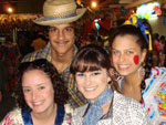 Aline Schneider, Nina Hermann, Hanna Erns e Jorge Alano