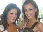 Miss Brasil, Natlia Anderle, ao lado da Miss Austrlia, Laura Dundovic 