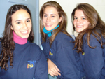 Juliana Laurindo, Maria Eduarda Mondadori e Luiza Medeiros