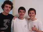 Guilherme Floriani, Gustavo Jansen e Lukas Butzke