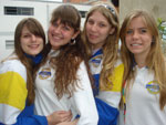 Jssica Tarnowski, Anna Carolina Mandini, Jssica Schroeder e Letcia Heringer