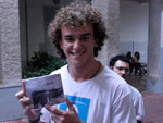 Thiago que ganhou o CD da Almarock