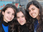 Daniele Costa, Tais Junges e Lilian Oliveira