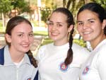 Gabriela Turani, Carolina Sattler e Maria Julia Schardosim