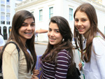 Sarah Flausino, Aloisa Chaves e Alice Souto