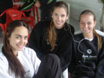 Gabriela da Silva, Maria Eduarda Krauss e Alessandra Schwaderer