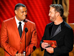 Laurence Fishburne e William Petersen apresentam uma das categorias 