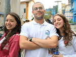 Ana Paula Machado, inspetor Renato e Beatriz Longo