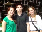 Peroline de Oliveira, Marcos Vincius e Larissa de Souza 