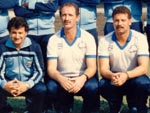 Em 1987, Roth chega pela primeira vez no Grmio, como preparador fsico. Na foto, ele est ao lado de Luiz Felipe Scolari, treinador do Tricolor na poca