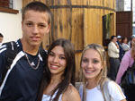 Frank Schumann, Isabella Oliveira e Camila Oliveira