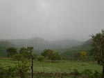 Chuva na serra em Santa Tereza de Goiaz provocada pela zona de convergncia do Atlntico Sul