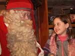 Nicole conversa com Papai Noel