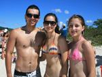 Victor Silvestre, Cristina Hammes e Carolina Ramos