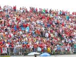 Torcida tricolor na Arena Joinville