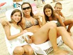 Nicole, Fabiana, Milene e Vinicius Gomes