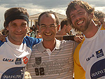 Charles Master, o prefeito de Xangri-l Celso Barbosa e Alexander Fetter