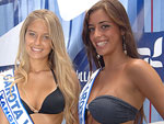 As finalistas do Garota Vero Xangri-L, Mariane Lavieja e Daniella Pereda