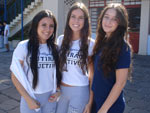 Cristina Livramento, Giovana Rasia e Yasmin Fedrizzi