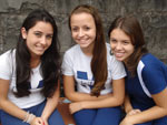 Manuella Novello, Eduarda Vargas e Kimberly Cavalli