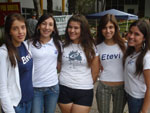 Gabriela Bolson, Jessica Kamilla da Silva, Jessica Corra, Samara da Silva e Jaqueline Schlemberg