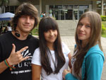 Fbio dos Santos, Yohana Waltrick e Maria Luiza Wagner