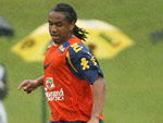 Anderson, dolo do Manchester United, durante o treinamento