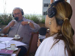 Wianey Carlet e Gabrieli Chanas durante o programa