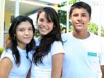 Fabiana Dove, Thaysi Leal e Matheus Sampaio