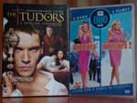 Dois de seus DVDs preferidos: The Tudors e Legalmente Loira 1 e 2 - filmes que ela mais gosta e que a fizeram escolher o Direito