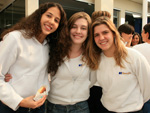 Marina Cordeiro, Julia Castelan e Cristiane Ferreira