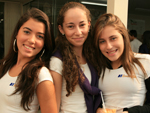 Elosa Chaves, Daniela Linhares e Maria Eduarda Mondadori