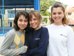 Bruna Zucco, Jlia Lazzaretti e Ana Flvia Campos