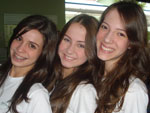 Luiza Calvatte, Letcia Schultz e Amanda Schultz  