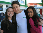 Luiza Menezes, Luiz Felipe Andriani e Gabriela Lenzi