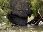 Interdio da ponte em Ibirama sobre o Rio Herclio