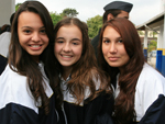 Sabrina Azevedo, Marina Bornelli e Julia Nathieli