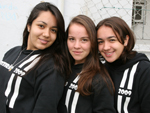 Eduarda Borges, Mara Rodrigues e Emilee Marques