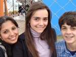 Kizy Corra, Andressa Hubner e Leonardo Soares