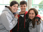 Eduarda Dandolini, Mark Andrade e Maria Eduarda Richter