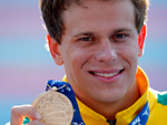 Csar Cielo conquistou o ouro na prova dos 50m livre do Mundial de Esportes Aquticos de Roma