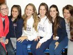 Luiza Viuneski, Juli Ana Ruzzarin, Joana Tomazzoni, Isadora Coimbra, Luciana Sgorla e Raissa Biasuz